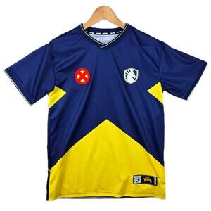 X-Men '97 Team Liquid x Marvel Unisex Soccer Jersey Navy Size Small Wolverine